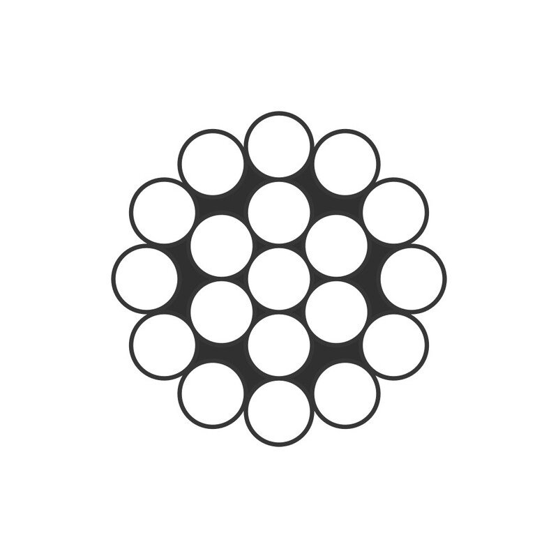 1x19 Bright Steel Single Stand Wire Rope