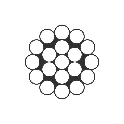 1x19 Bright Steel Single Stand Wire Rope