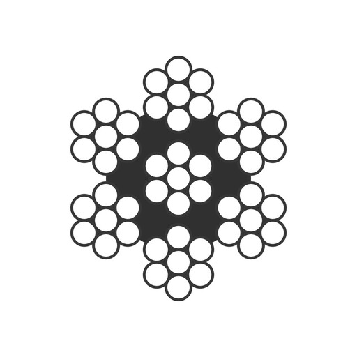 6x7-IWRC Bright Steel Wire Rope