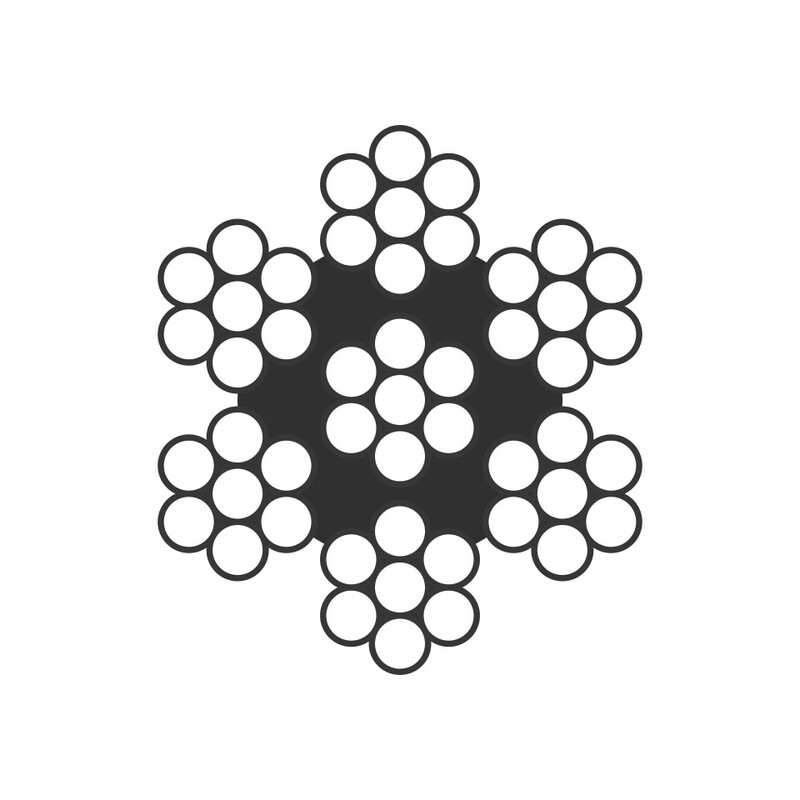 6x7-IWRC Bright Steel Wire Rope