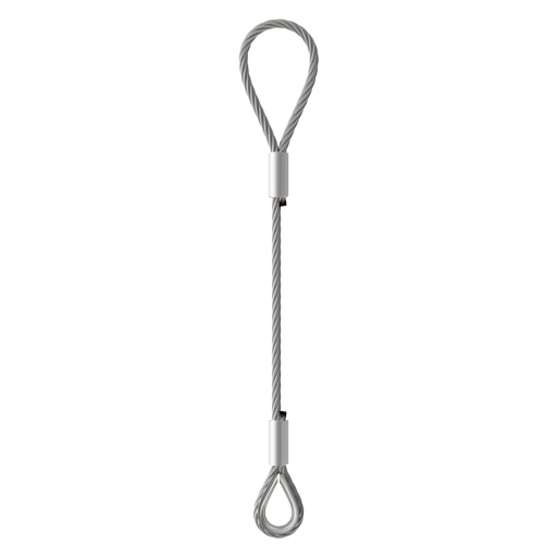 Standard Soft Eye & Thimble Eye Wire Rope Sling with Alum Ferrule