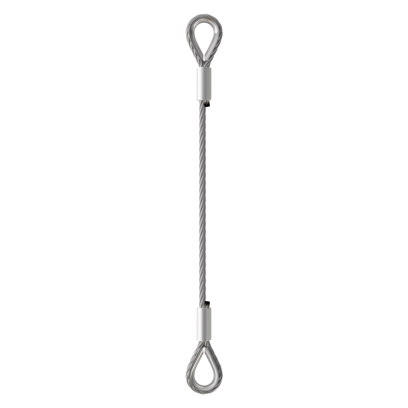 Thimble Eye Wire Rope Sling with Aluminum Ferrule