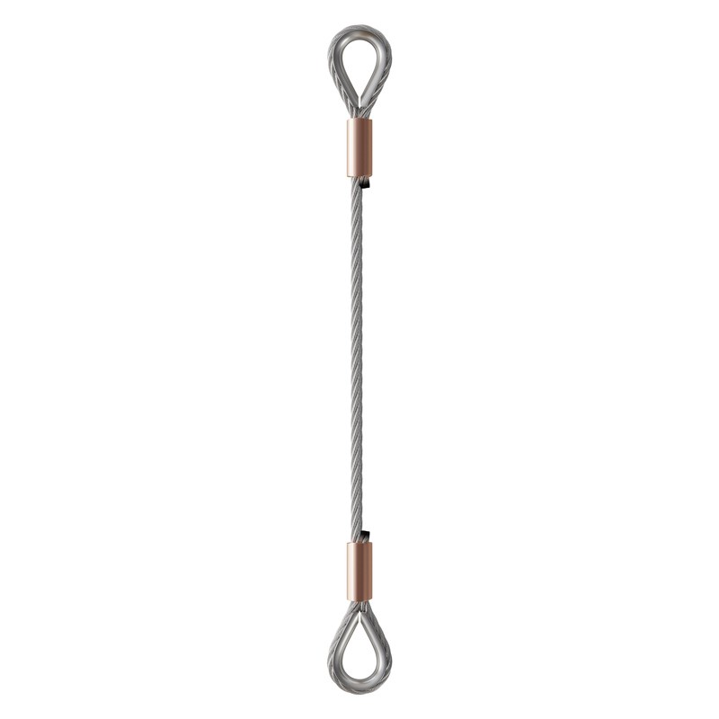 Thimble Eye Stainless Steel Wire Rope Sling with Copper Ferrule