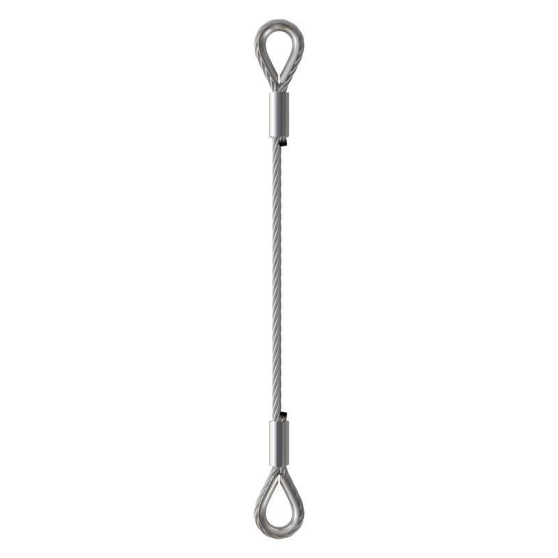 Thimble Eye Stainless Steel Wire Rope Sling with Stainless Steel Ferrule